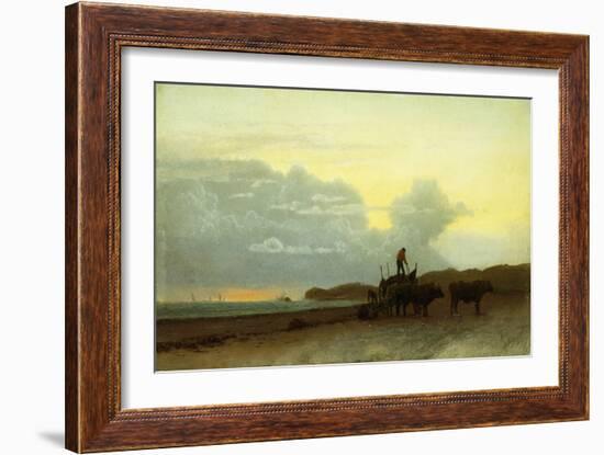 Coastal View, Newport, 1861-Albert Bierstadt-Framed Giclee Print