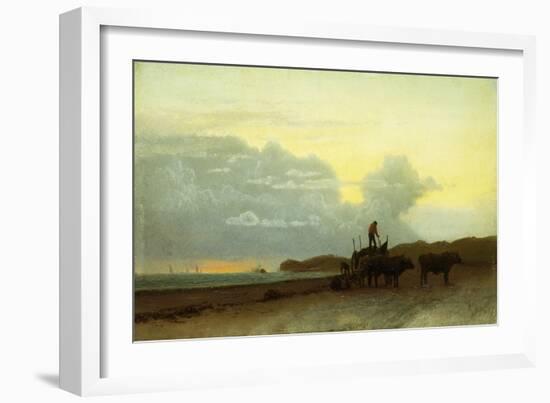 Coastal View, Newport, 1861-Albert Bierstadt-Framed Giclee Print