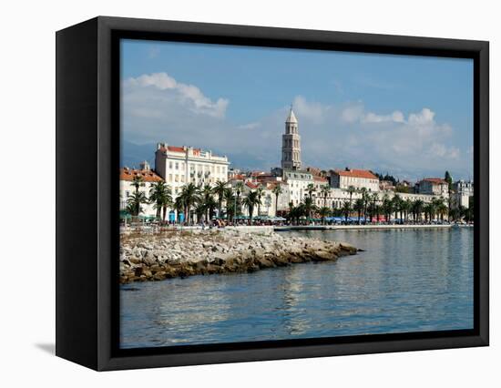 Coastal View of Embankment, Split, Croatia-Lisa S. Engelbrecht-Framed Premier Image Canvas