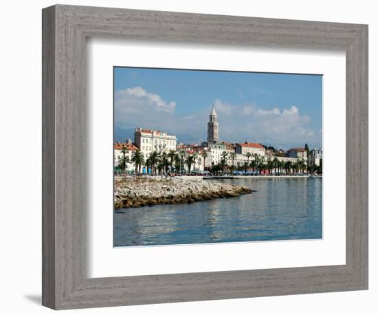 Coastal View of Embankment, Split, Croatia-Lisa S. Engelbrecht-Framed Photographic Print