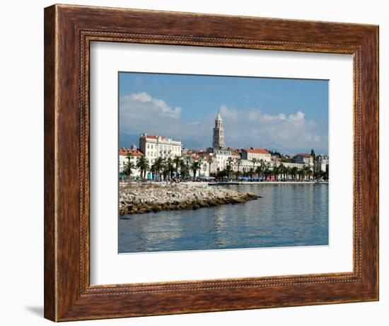 Coastal View of Embankment, Split, Croatia-Lisa S. Engelbrecht-Framed Photographic Print