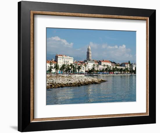 Coastal View of Embankment, Split, Croatia-Lisa S. Engelbrecht-Framed Photographic Print