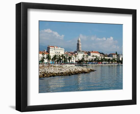 Coastal View of Embankment, Split, Croatia-Lisa S. Engelbrecht-Framed Photographic Print