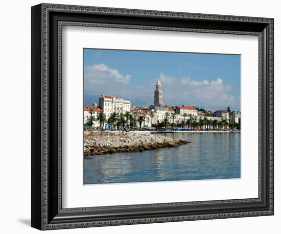 Coastal View of Embankment, Split, Croatia-Lisa S. Engelbrecht-Framed Photographic Print