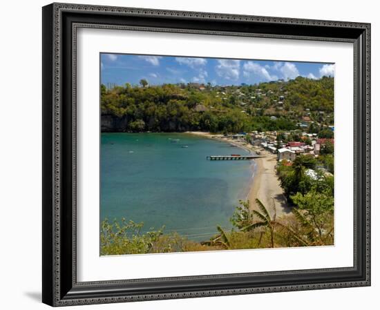 Coastal Village, Anse La Raye, St. Lucia, Windward Islands, West Indies, Caribbean, Central America-null-Framed Photographic Print