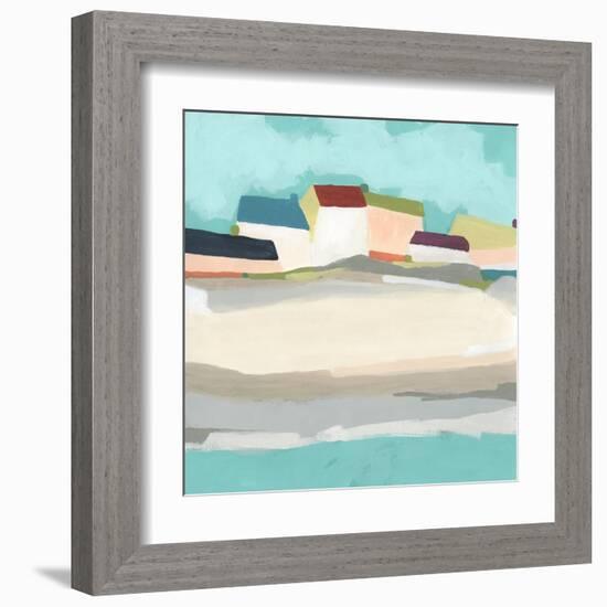 Coastal Village II-June Vess-Framed Art Print