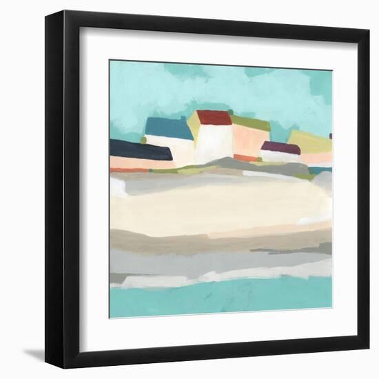 Coastal Village II-June Vess-Framed Art Print