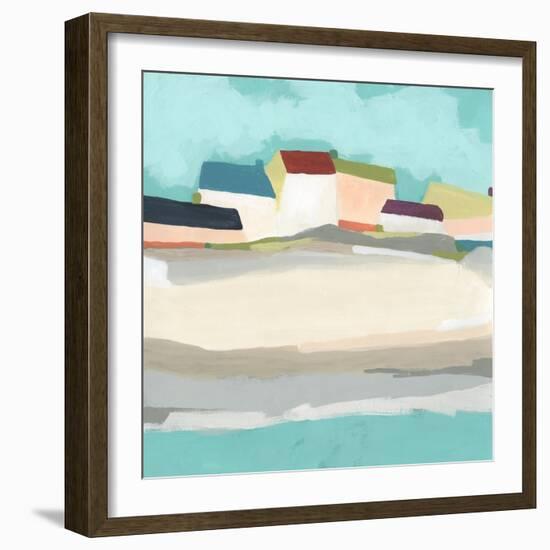 Coastal Village II-June Vess-Framed Art Print