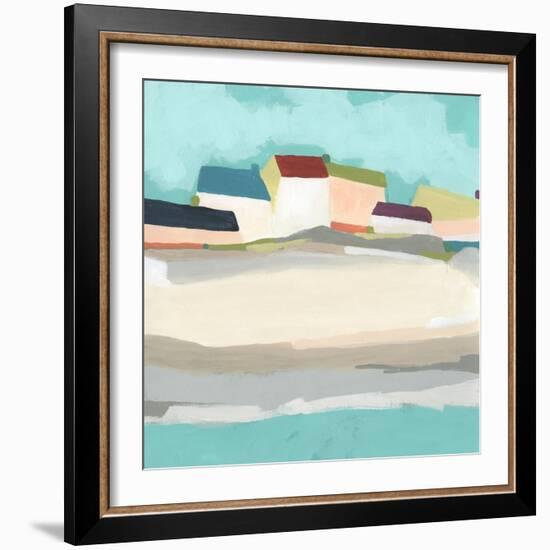 Coastal Village II-June Vess-Framed Art Print