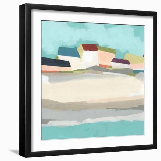 Coastal Village II-June Vess-Framed Art Print