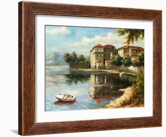 Coastal Village-Paline-Framed Art Print