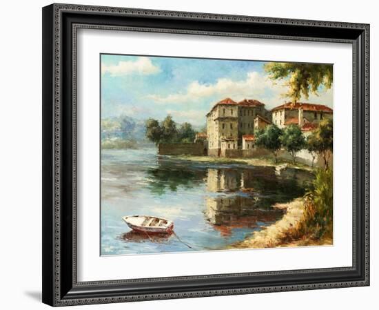 Coastal Village-Paline-Framed Art Print