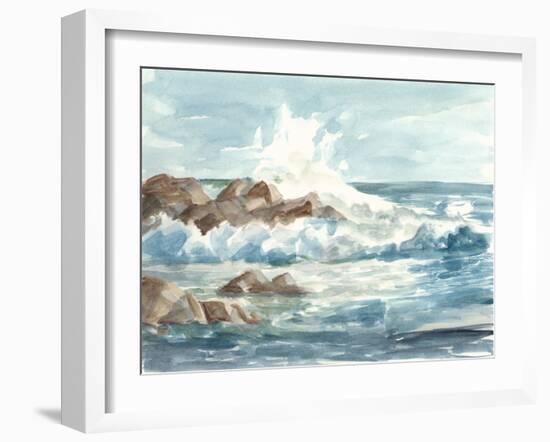 Coastal Watercolor I-Ethan Harper-Framed Art Print