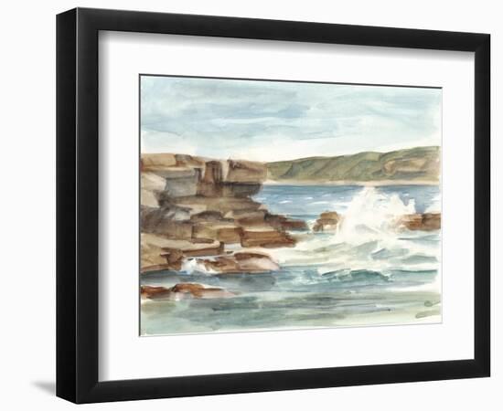 Coastal Watercolor III-Ethan Harper-Framed Art Print