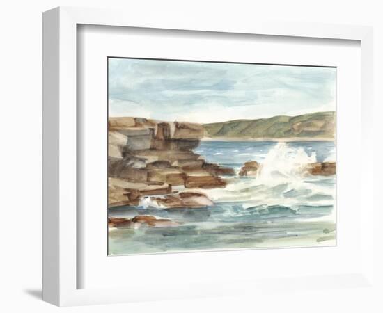 Coastal Watercolor III-Ethan Harper-Framed Art Print