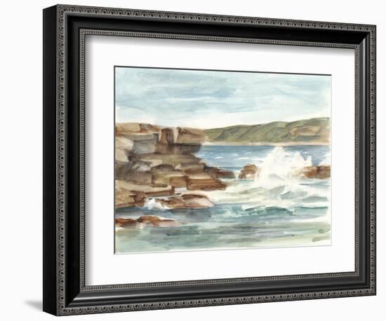 Coastal Watercolor III-Ethan Harper-Framed Art Print