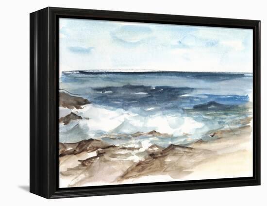 Coastal Watercolor V-Ethan Harper-Framed Stretched Canvas