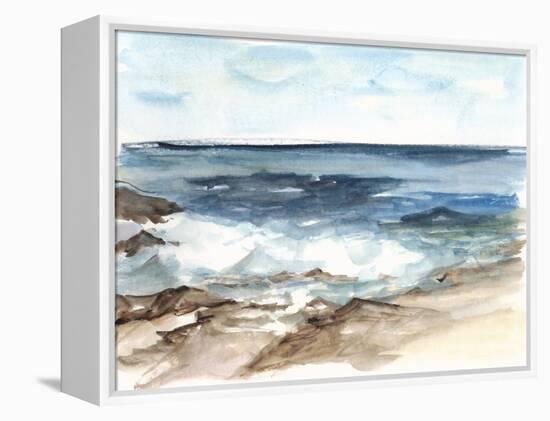 Coastal Watercolor V-Ethan Harper-Framed Stretched Canvas