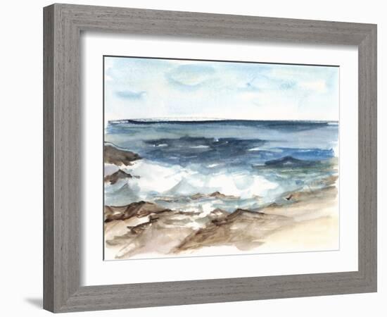 Coastal Watercolor V-Ethan Harper-Framed Art Print