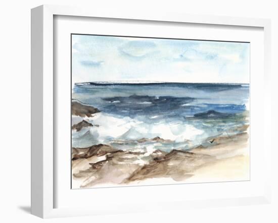 Coastal Watercolor V-Ethan Harper-Framed Art Print