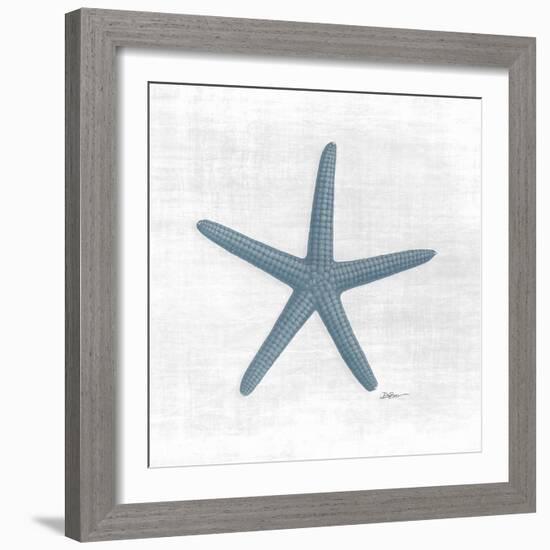 Coastal Waters 2 Blue-Denise Brown-Framed Art Print