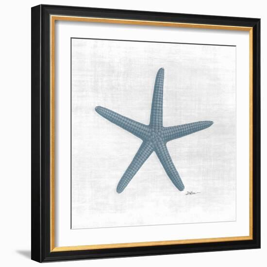 Coastal Waters 2 Blue-Denise Brown-Framed Art Print