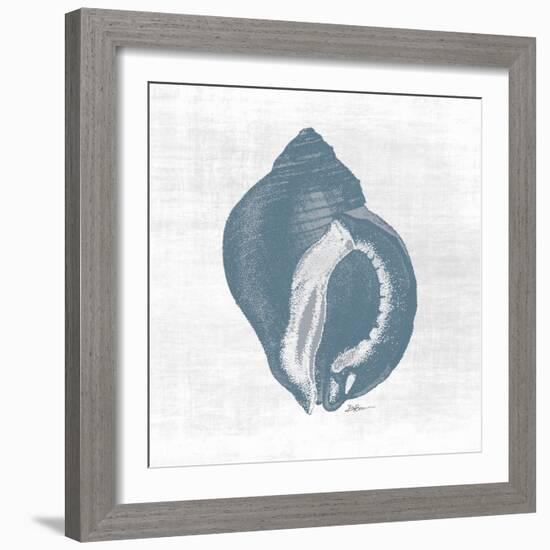 Coastal Waters 3 Blue-Denise Brown-Framed Art Print