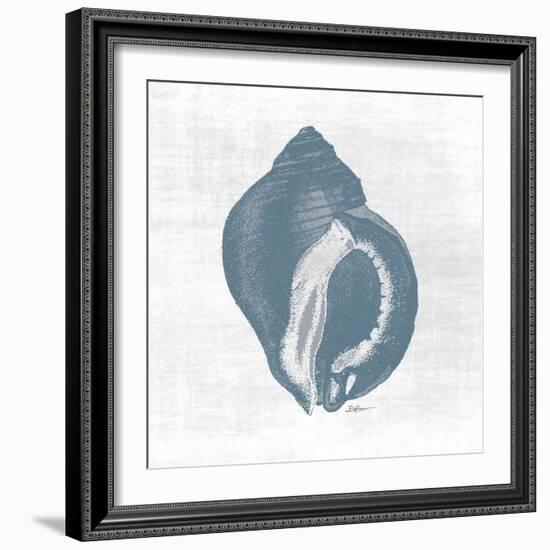 Coastal Waters 3 Blue-Denise Brown-Framed Art Print