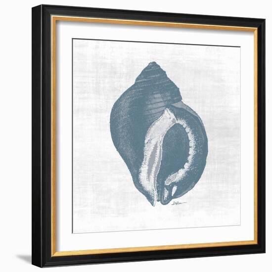 Coastal Waters 3 Blue-Denise Brown-Framed Art Print