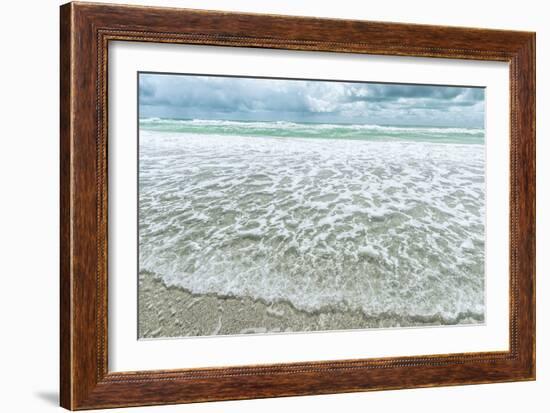 Coastal Wave-Mary Lou Johnson-Framed Art Print