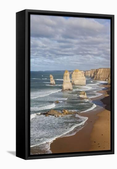 Coastline, 12 Apostles, Great Ocean Road, Port Campbell Np, Victoria, Australia-Martin Zwick-Framed Premier Image Canvas