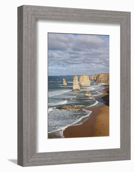 Coastline, 12 Apostles, Great Ocean Road, Port Campbell Np, Victoria, Australia-Martin Zwick-Framed Photographic Print