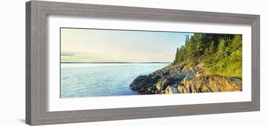 Coastline, Acadia National Park, Maine, USA-Panoramic Images-Framed Photographic Print