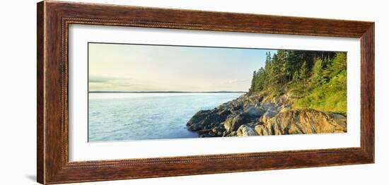 Coastline, Acadia National Park, Maine, USA-Panoramic Images-Framed Photographic Print