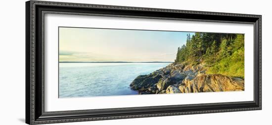 Coastline, Acadia National Park, Maine, USA-Panoramic Images-Framed Photographic Print