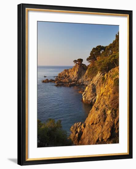 Coastline at Dawn, Calella De Palafrugell, Costa Brava, Catalonia, Spain, Mediterranean, Europe-Stuart Black-Framed Photographic Print