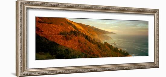 Coastline at Dusk, Big Sur, California, Usa-null-Framed Photographic Print