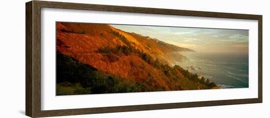 Coastline at Dusk, Big Sur, California, Usa-null-Framed Photographic Print