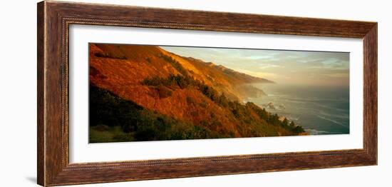 Coastline at Dusk, Big Sur, California, Usa-null-Framed Photographic Print