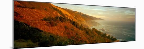 Coastline at Dusk, Big Sur, California, Usa-null-Mounted Photographic Print