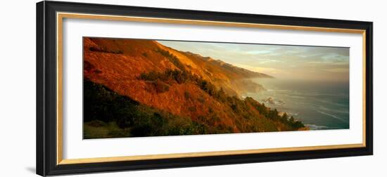 Coastline at Dusk, Big Sur, California, Usa-null-Framed Photographic Print
