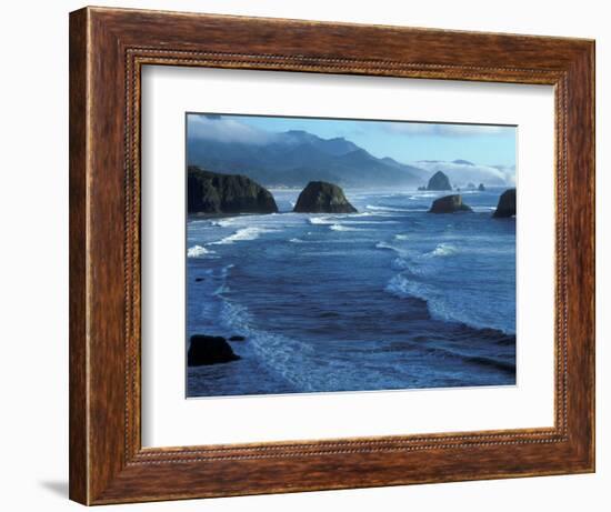 Coastline at Ecola State Park, Oregon Coast, USA-Janis Miglavs-Framed Photographic Print