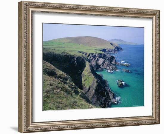 Coastline at Slea Head, Dingle Peninsula, County Kerry, Munster, Republic of Ireland (Eire), Europe-Roy Rainford-Framed Photographic Print