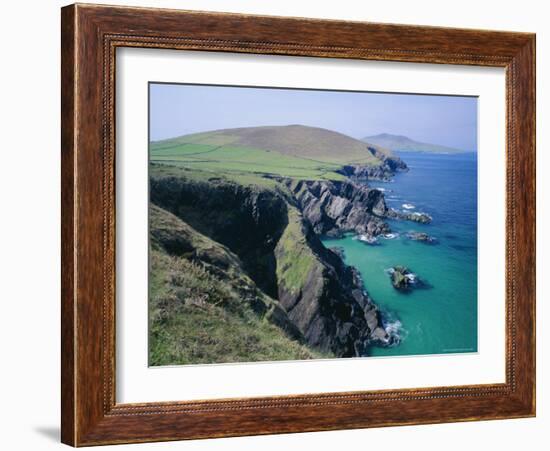 Coastline at Slea Head, Dingle Peninsula, County Kerry, Munster, Republic of Ireland (Eire), Europe-Roy Rainford-Framed Photographic Print