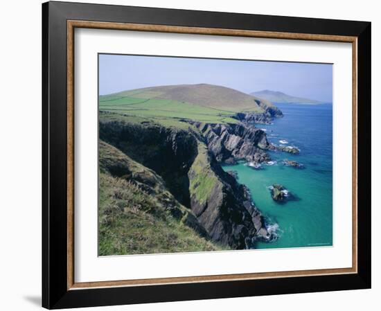 Coastline at Slea Head, Dingle Peninsula, County Kerry, Munster, Republic of Ireland (Eire), Europe-Roy Rainford-Framed Photographic Print