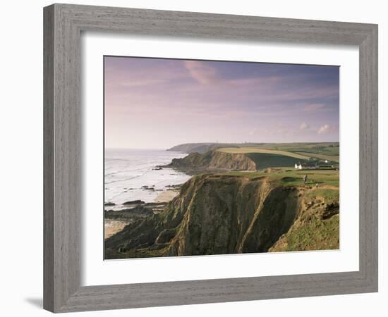 Coastline, Bude, Cornwall, England, United Kingdom-Adam Woolfitt-Framed Photographic Print