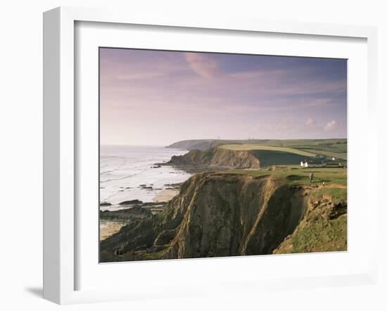 Coastline, Bude, Cornwall, England, United Kingdom-Adam Woolfitt-Framed Photographic Print