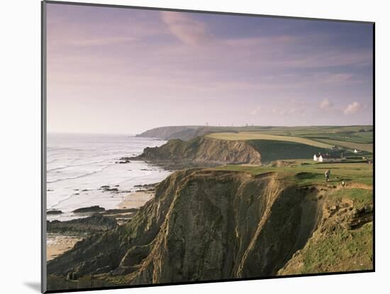 Coastline, Bude, Cornwall, England, United Kingdom-Adam Woolfitt-Mounted Photographic Print