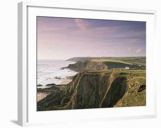 Coastline, Bude, Cornwall, England, United Kingdom-Adam Woolfitt-Framed Photographic Print