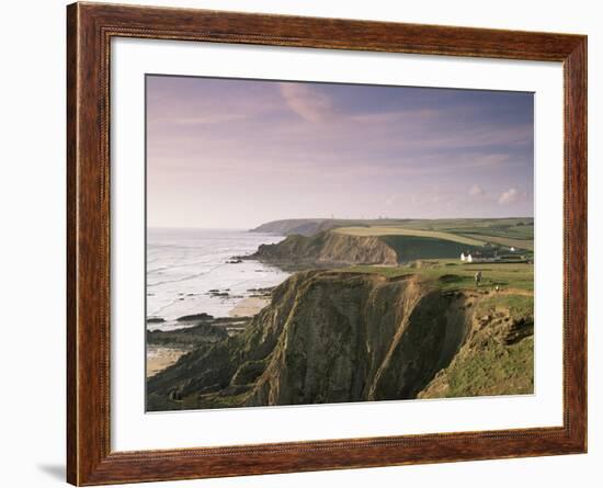 Coastline, Bude, Cornwall, England, United Kingdom-Adam Woolfitt-Framed Photographic Print